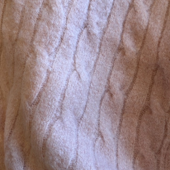 J Crew cable-knit cardigan sweater in extra-soft yarn. Size L, Light Pink, NWT - Picture 10 of 10